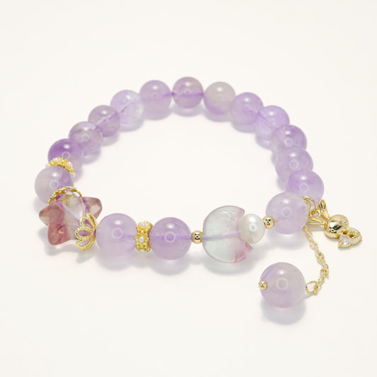 Fairy Tales - Lavender Amethyst & Fluorite Bracelet