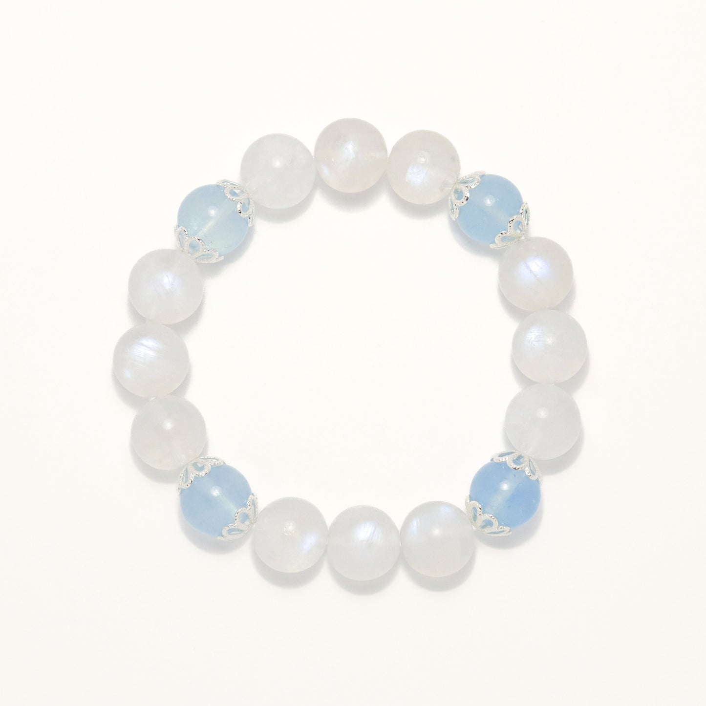 Love Aegean Sea II - Moonstone & Aquamarine Bracelet