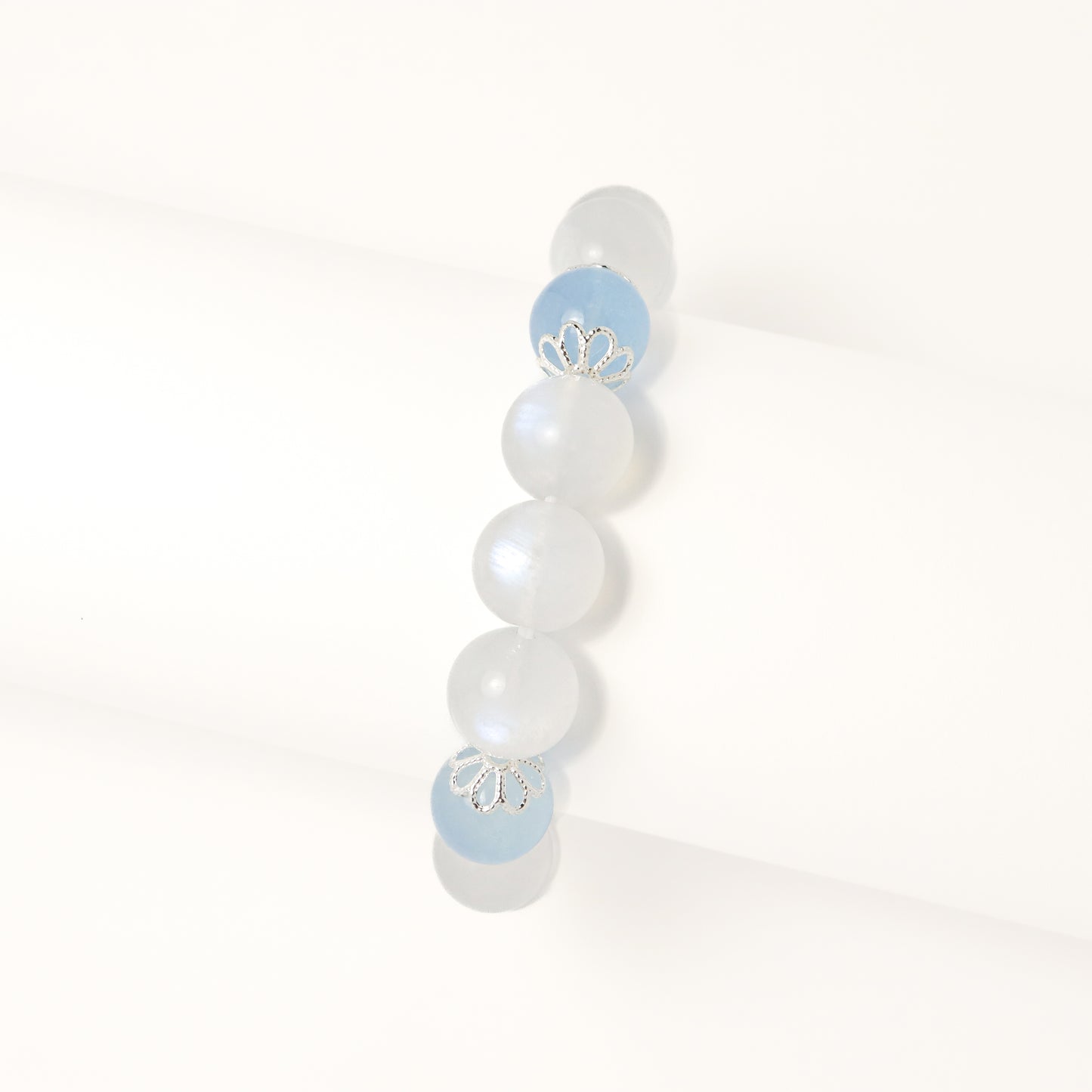 Love Aegean Sea II - Moonstone & Aquamarine Bracelet