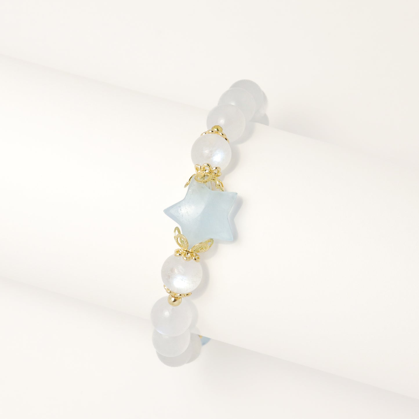 Arctic Ocean - Moonstone & Aquamarine Bracelet