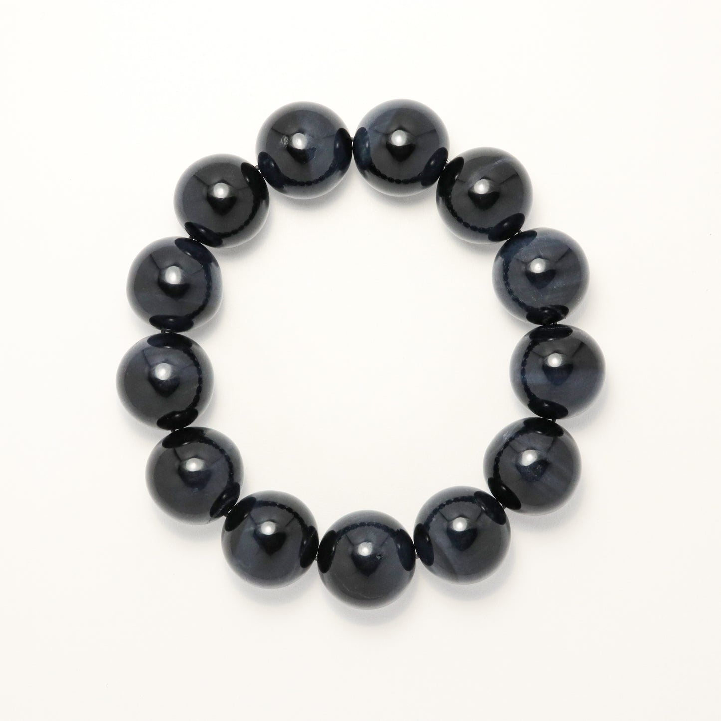 Dark Emperor II - Blue Tiger Eye Stone Bracelet