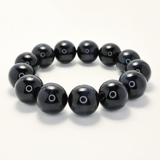 Dark Emperor II - Blue Tiger Eye Stone Bracelet