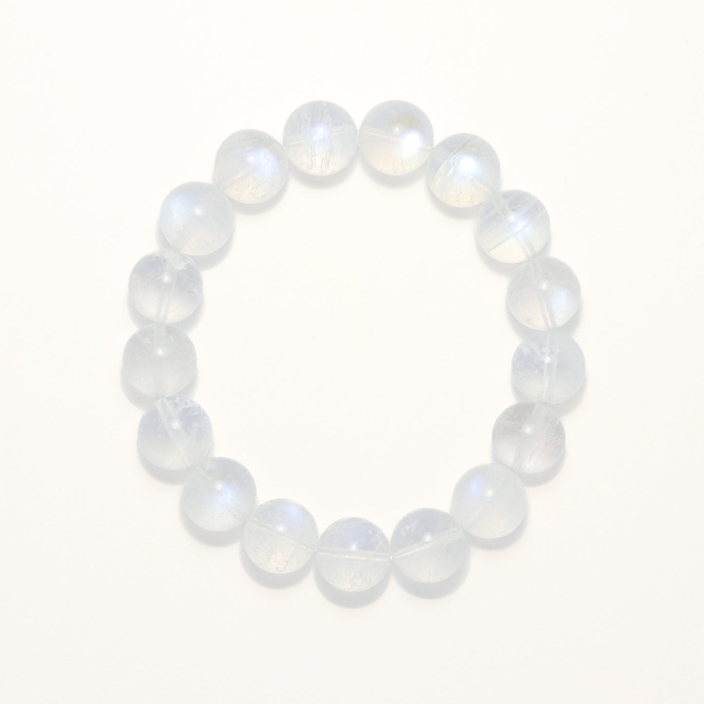 Ultra High Grade Natural Blue Shine Moonstone Bracelet (12-12.5mm)
