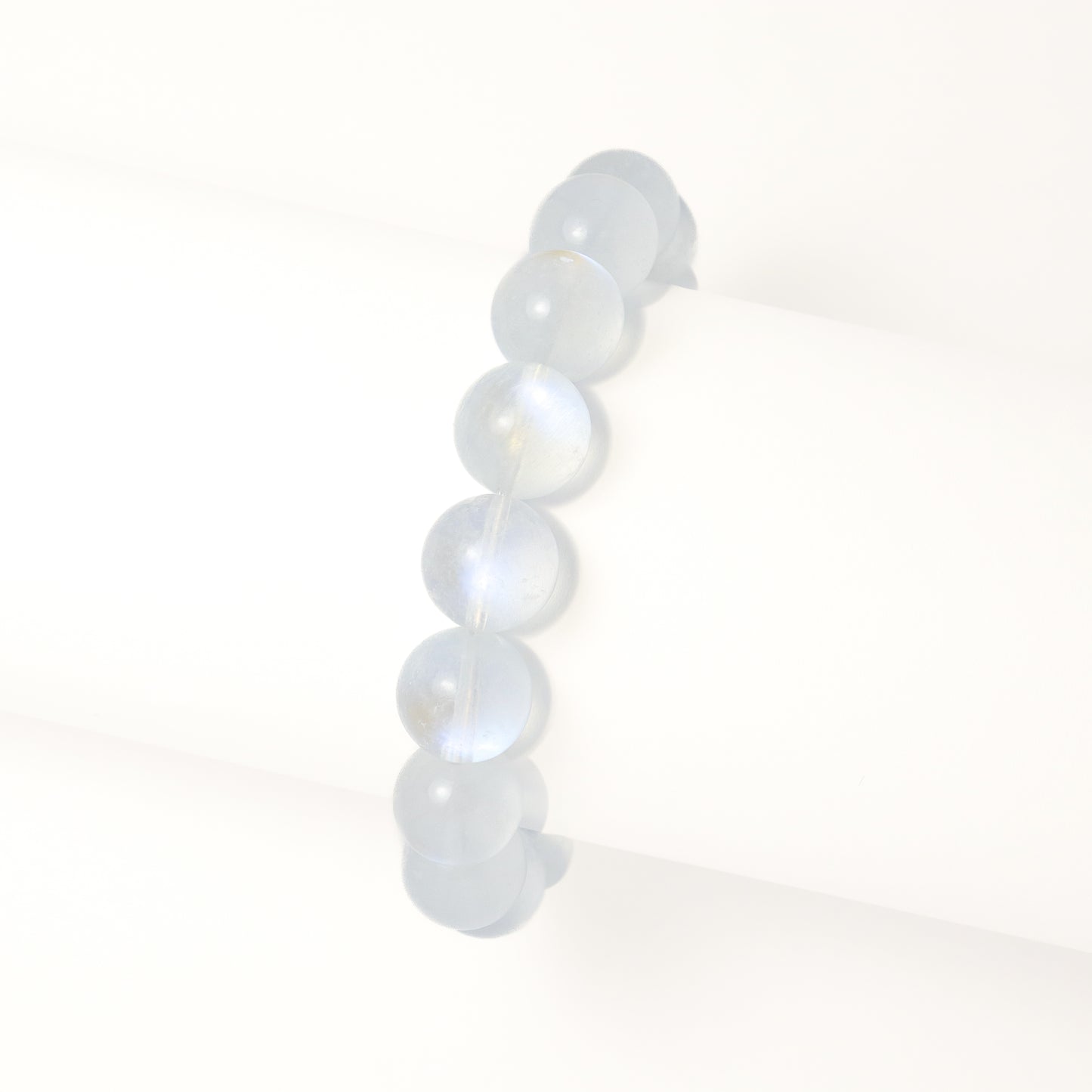 Ultra High Grade Natural Blue Shine Moonstone Bracelet (12-12.5mm)