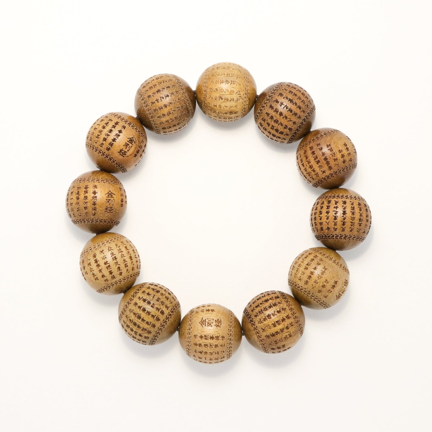 Diamond Sutra - Golden Sandalwood Bracelet