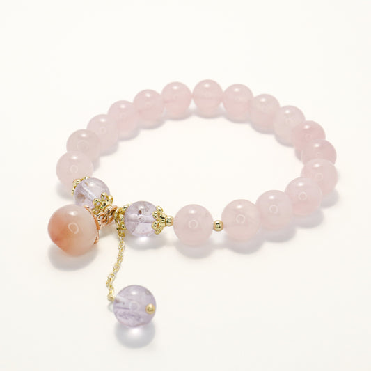 You R My Fate - Rose Quartz & Lavender Amethyst Bracelet
