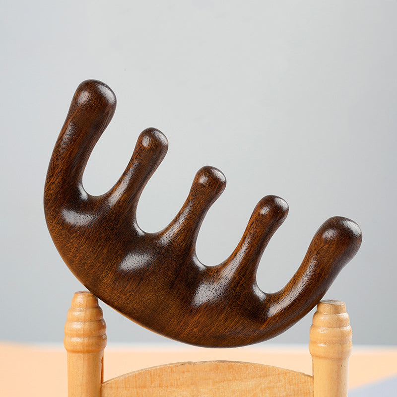 Five Fingers II Golden Sandalwood Massage Comb