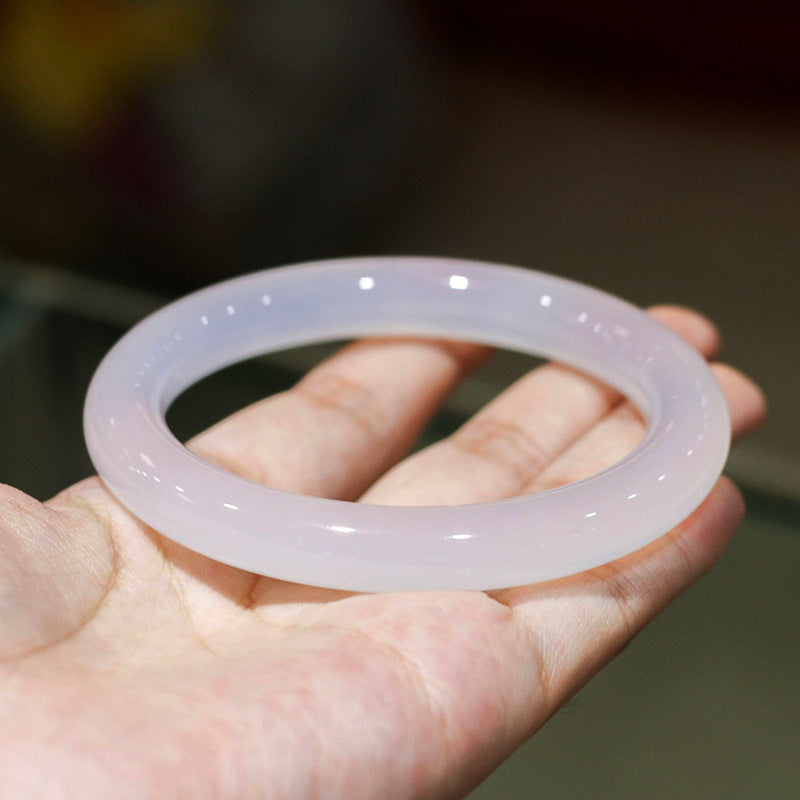 Elsa Frozen White Chalcedony Bangle Bracelet (Pre-Sale) (Some in Stock)
