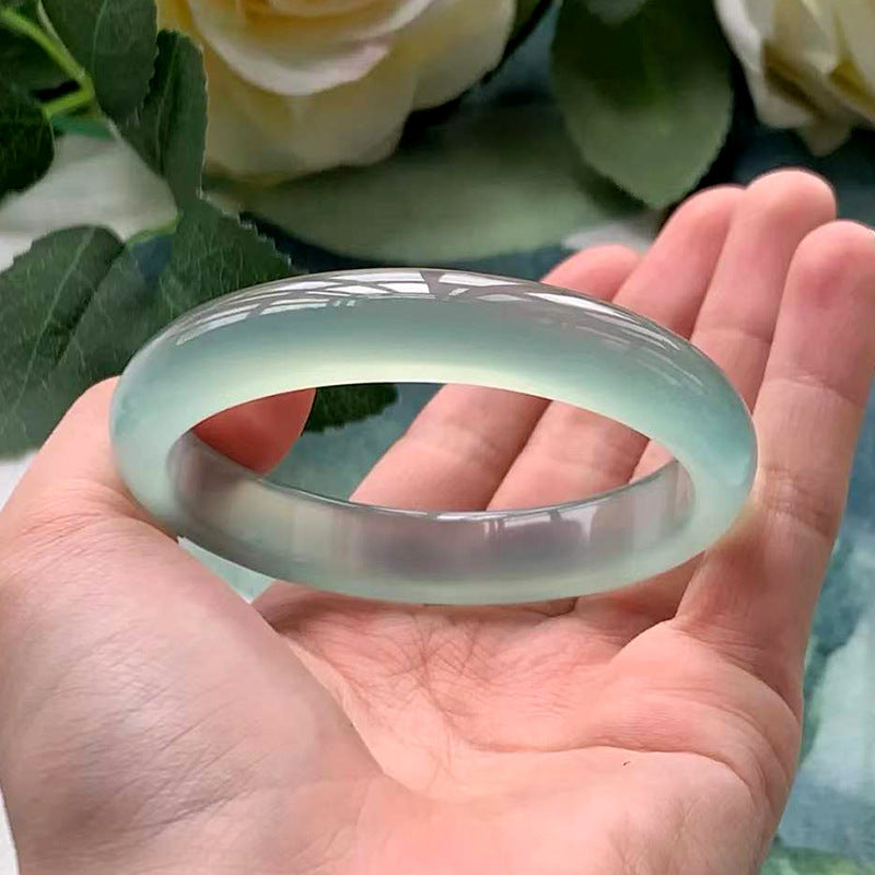 Mountain Breeze - Green Chalcedony Bangle Bracelet (Pre-Sale) (Some in Stock)