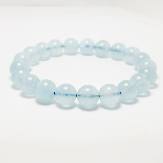 Frozen Blue - Ice Aquamarine Bracelet (9mm)
