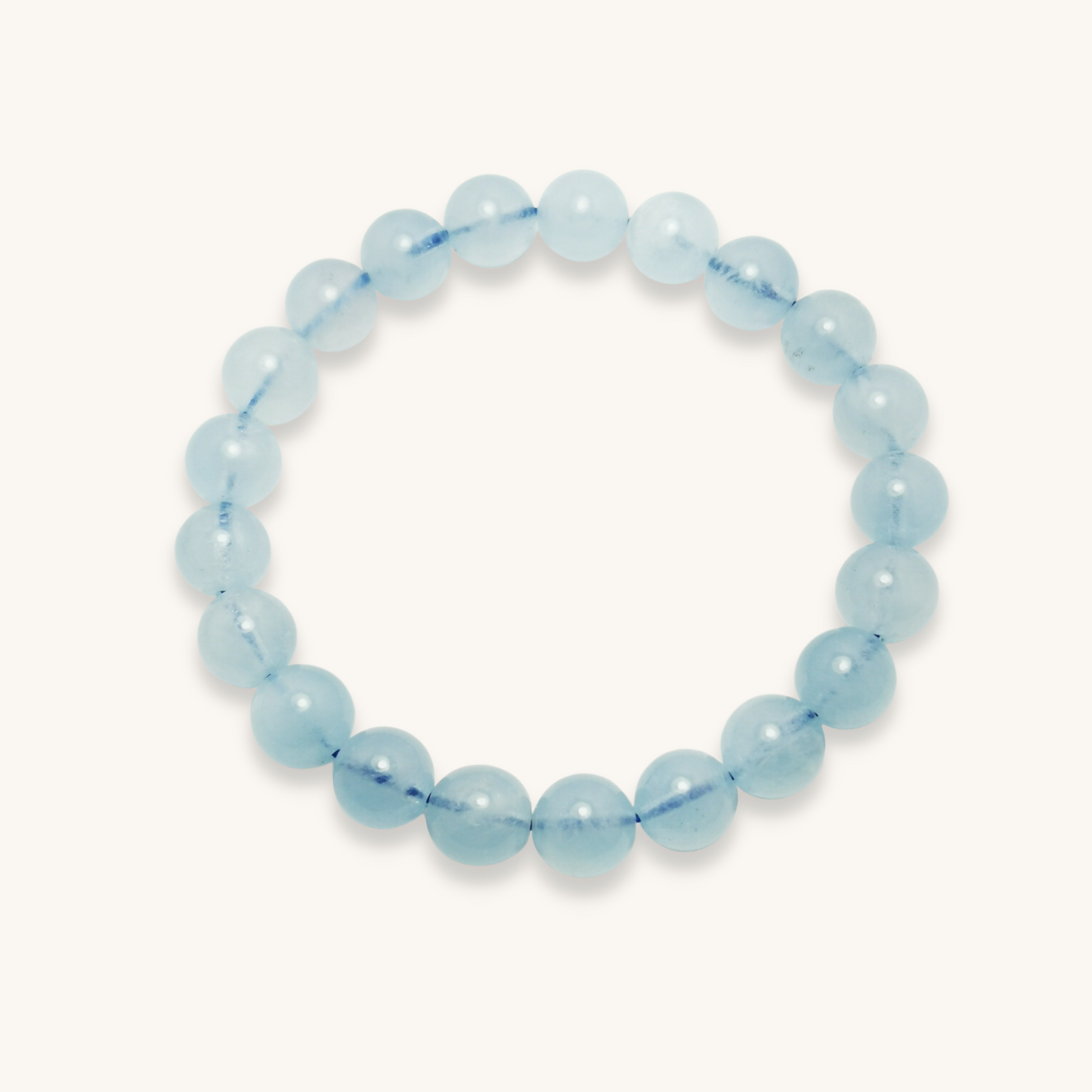 Frozen Blue - Ice Aquamarine Bracelet (9mm)