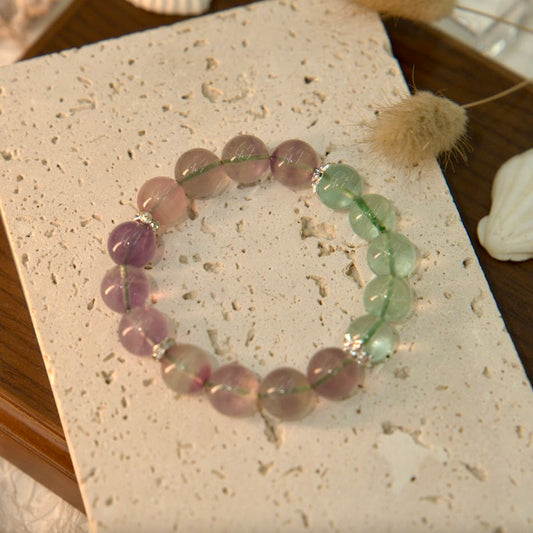 Unicorn & Green Fluorite Bracelet - Mystical Dream