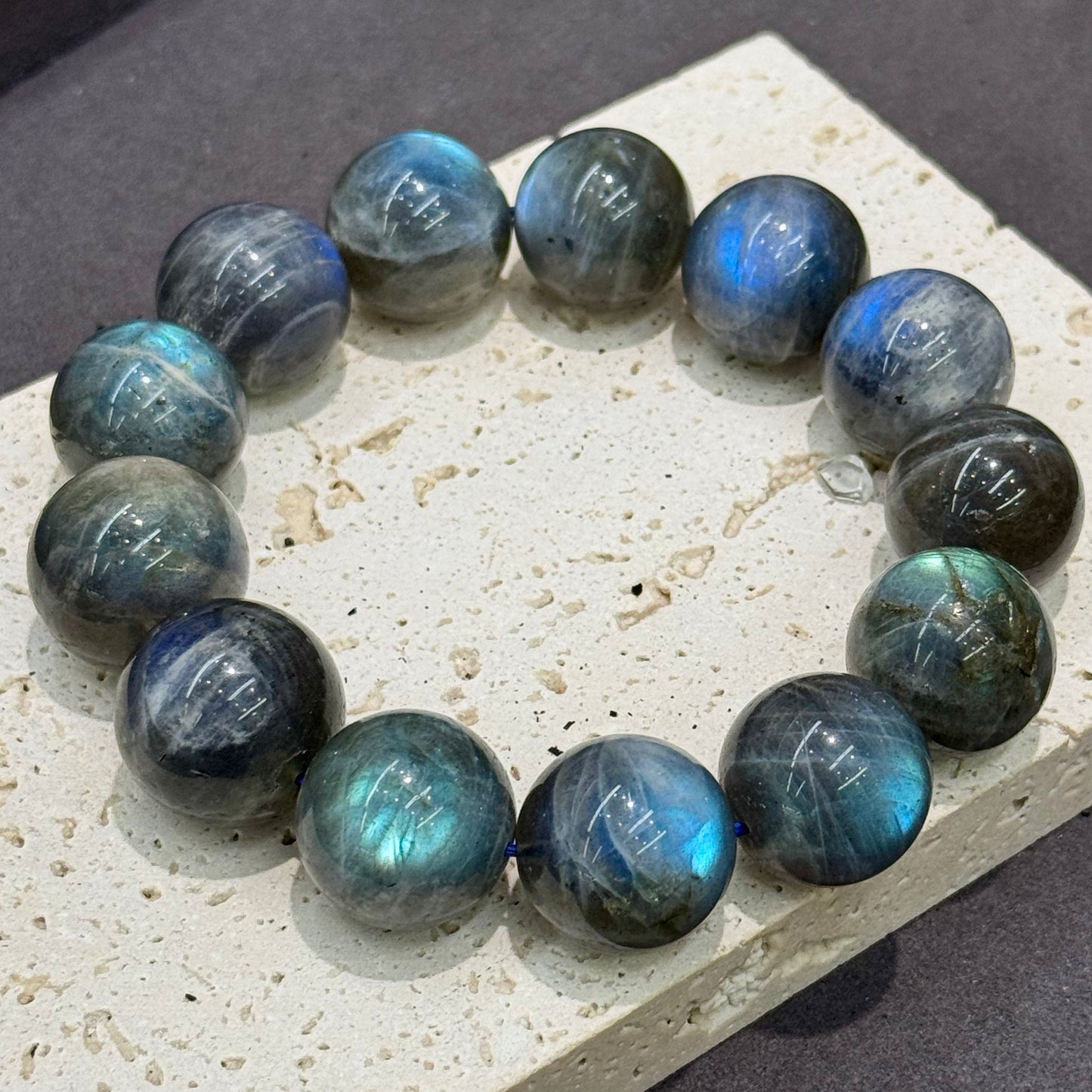 Grey Moonstone Bracelet - Lunar Stillness