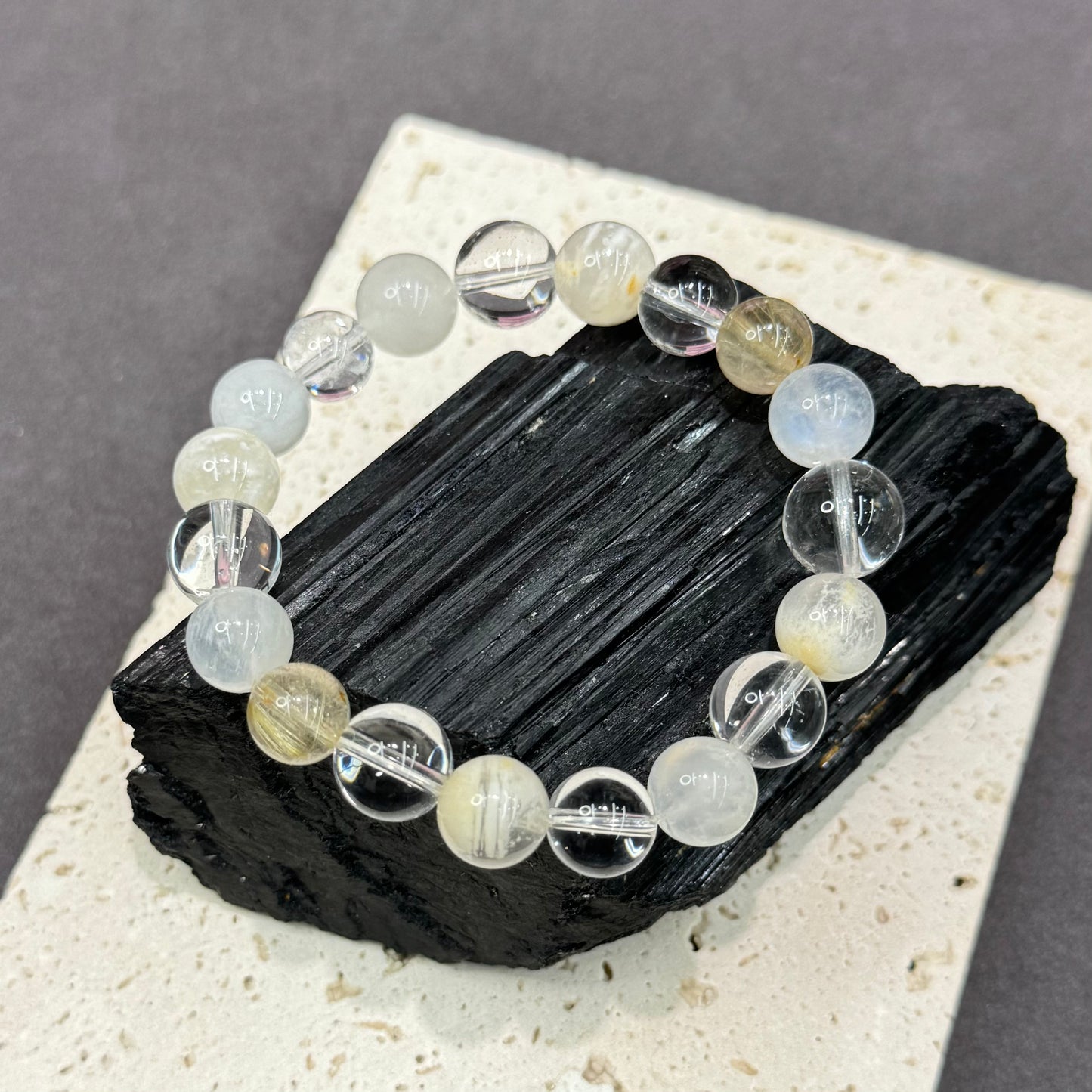 Metal Elemental Flow Multi-Gemstone Bracelet - “Pure. Focused. Unbreakable.”