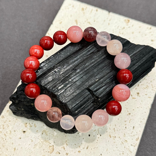 Fire Elemental Flow Multi-Gemstone Bracelet - “Rises from the ashes. Fire never dies.”