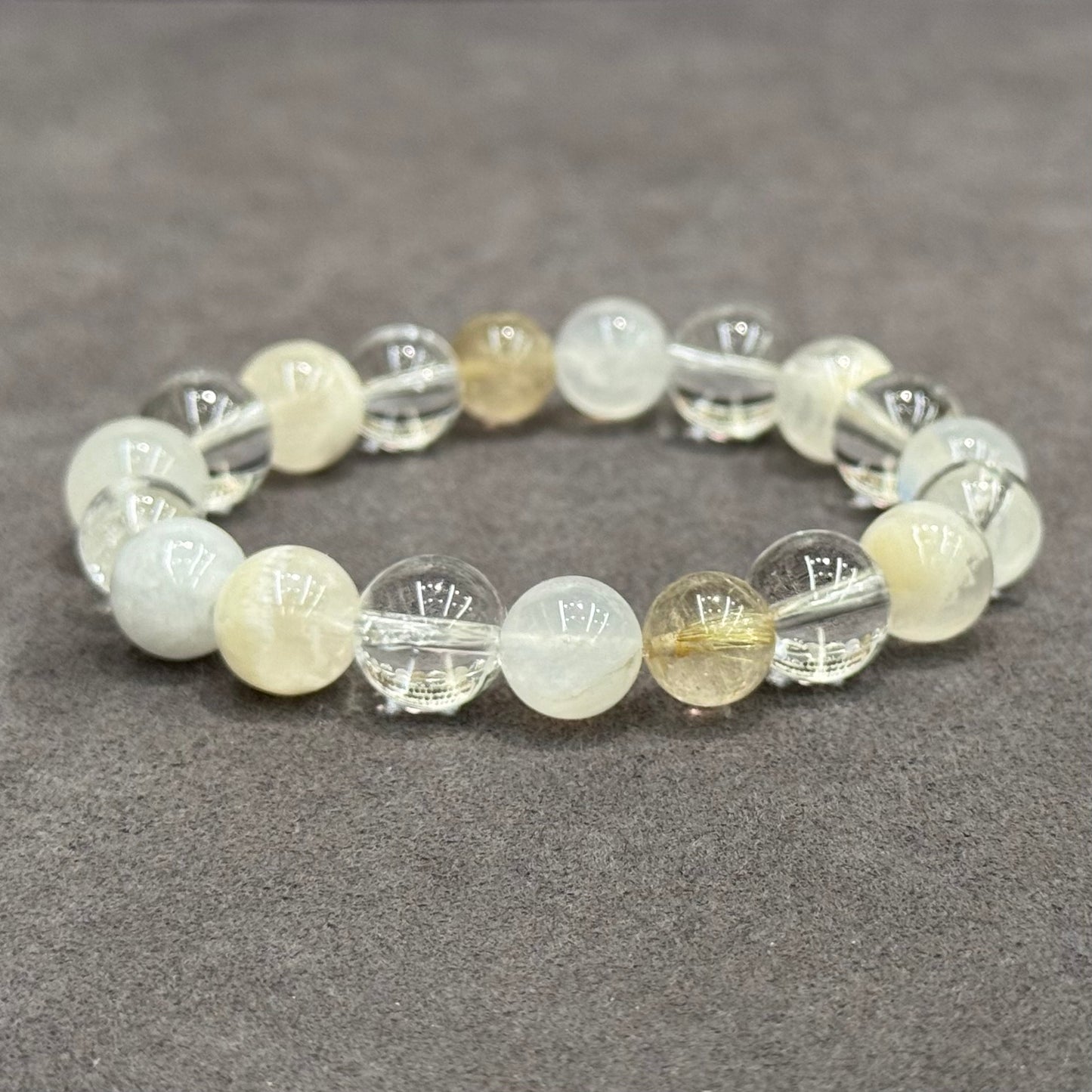 Metal Elemental Flow Multi-Gemstone Bracelet - “Pure. Focused. Unbreakable.”