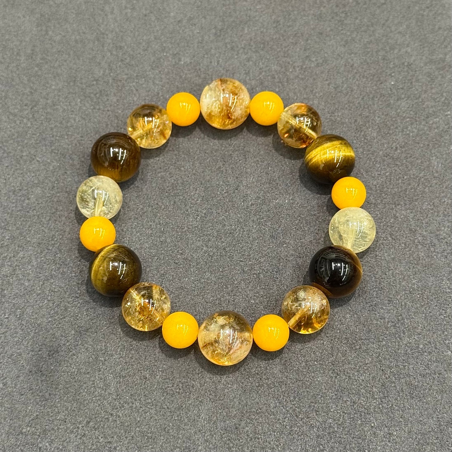 Earth Elemental Flow Multi-Gemstone Bracelet - “The Center Holds, The Soul Blooms.”