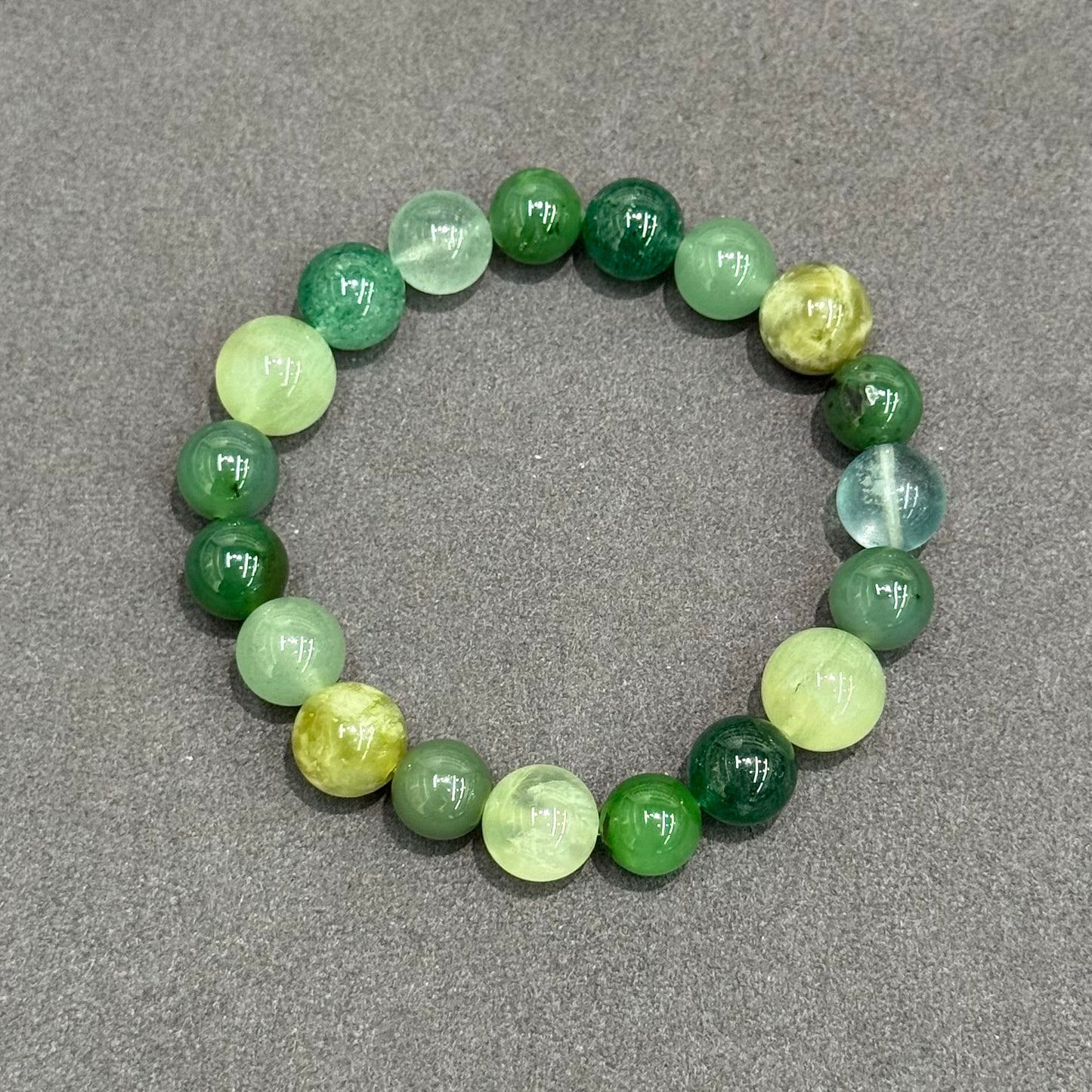 Wood Elemental Flow Multi-Gemstone Bracelet – “Rooted in Strength, Blooming with Life.”