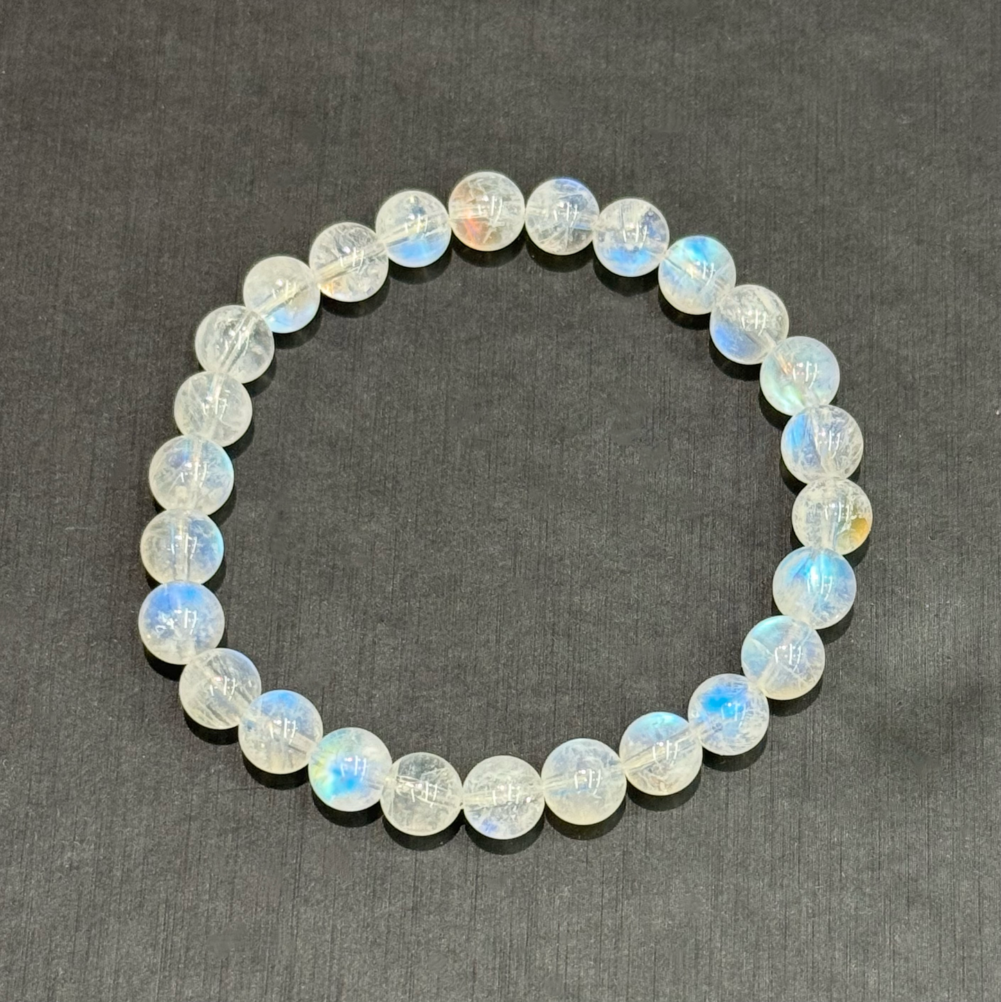 Indian Blue Moonstone Bracelet - Moonlit Whisper
