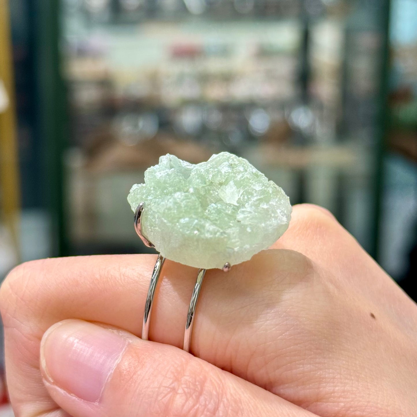 Fluorite · Adjustable Band Ring - Emerald Hill