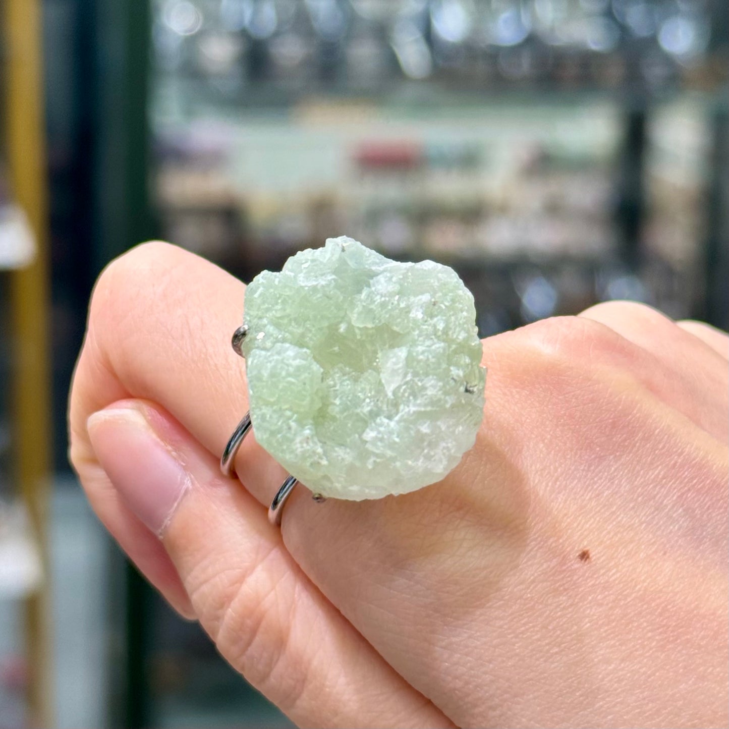 Fluorite · Adjustable Band Ring - Emerald Hill