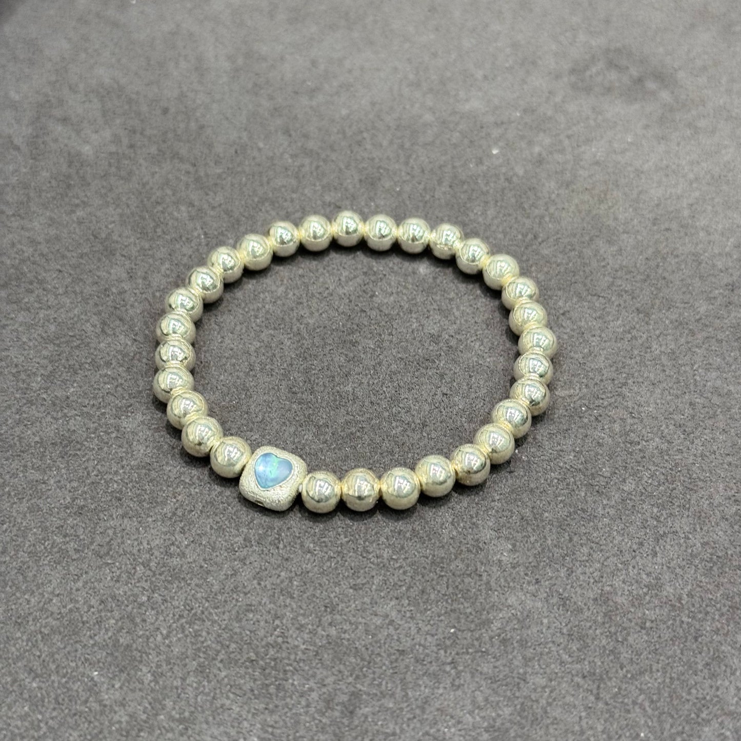 s999 Silver & Aquamarine Treasure Box Bracelet