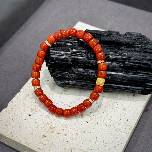South Red Agate Bracelet - Vitality & Elegance