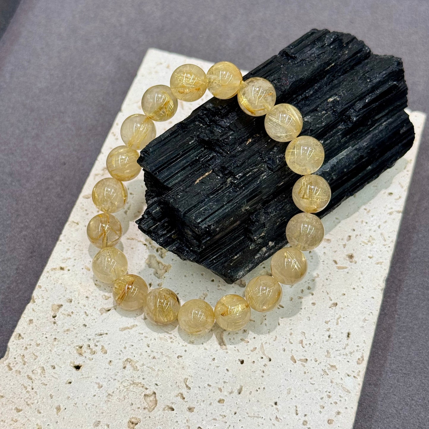 Golden Rutilated Quartz Bracelet - Prosperity