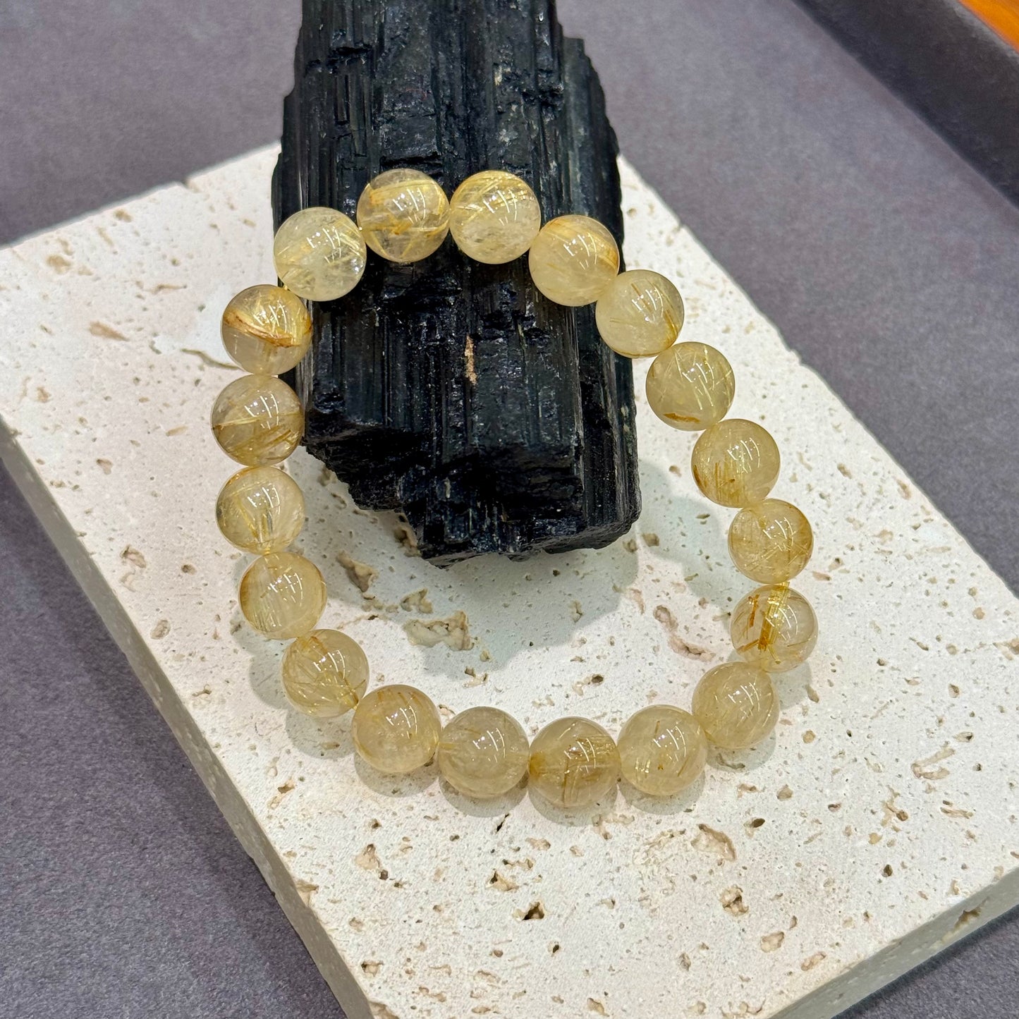 Golden Rutilated Quartz Bracelet - Prosperity
