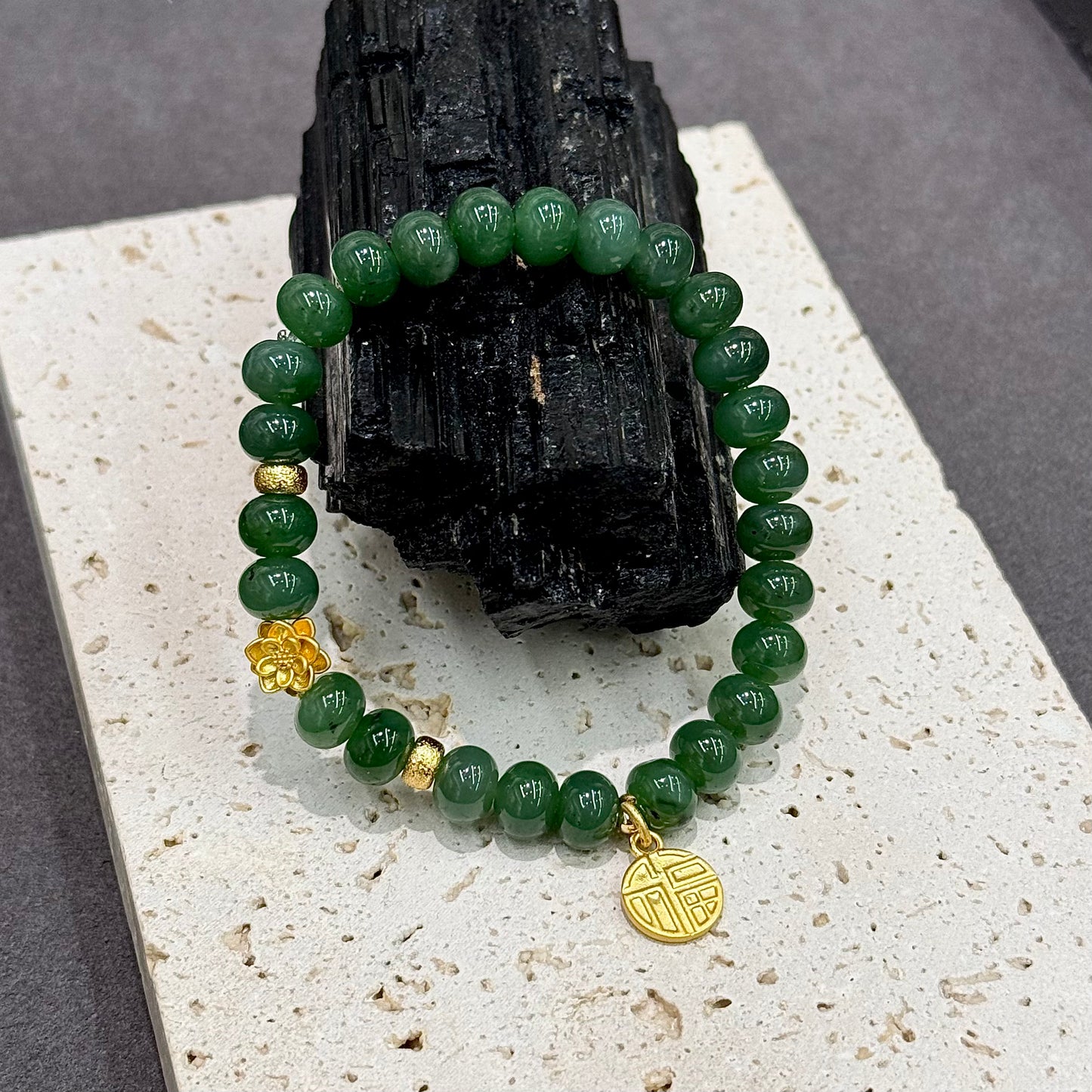Jasper Bracelet - Lotus Guardian