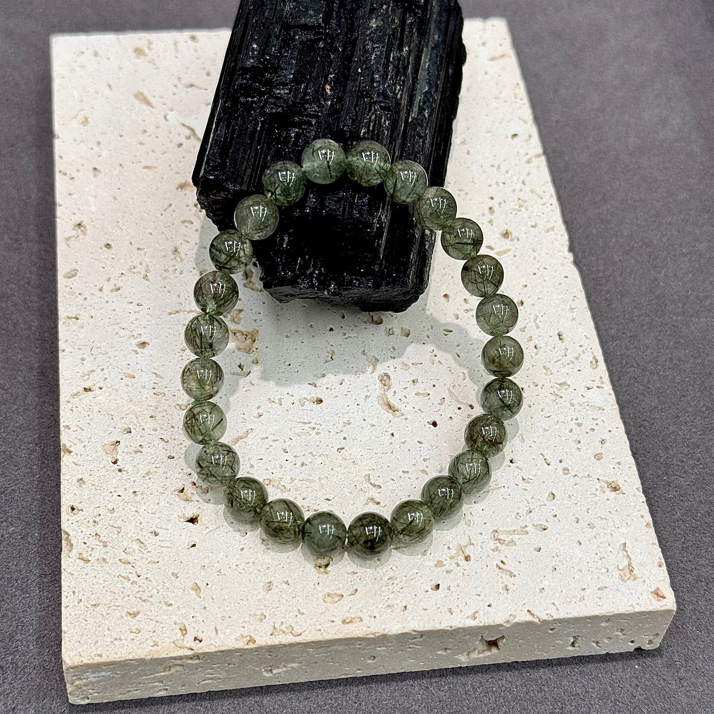 Green Rutilated Quartz Bracelet - Energy & Prosperity
