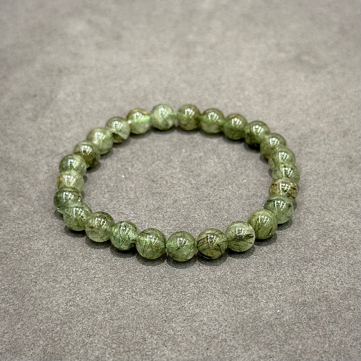 Green Rutilated Quartz Bracelet - Energy & Prosperity
