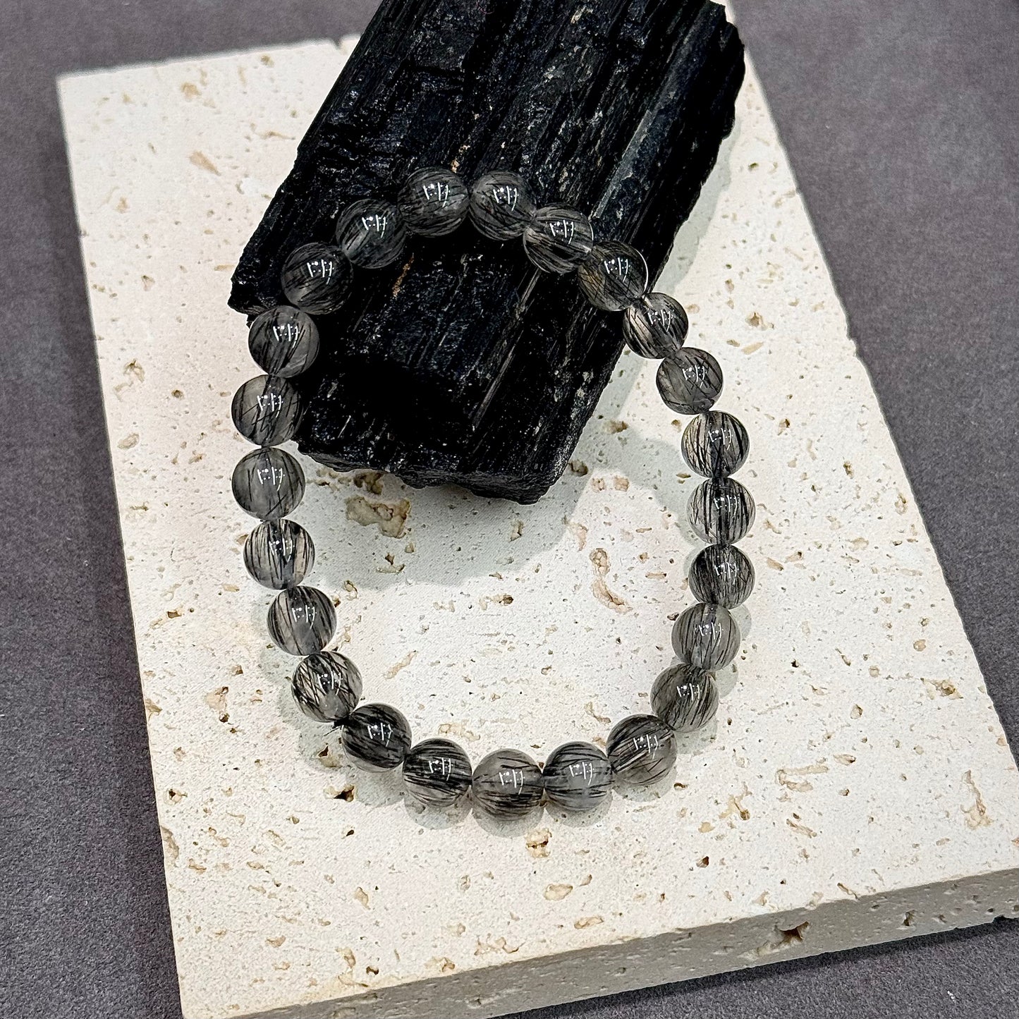 Black Rutilated Quartz Bracelet - The Same Direction
