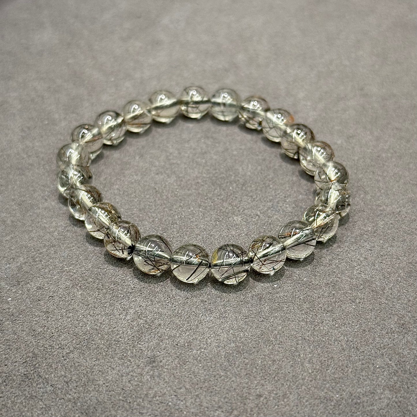 Black Rutilated Quartz Bracelet - Protection