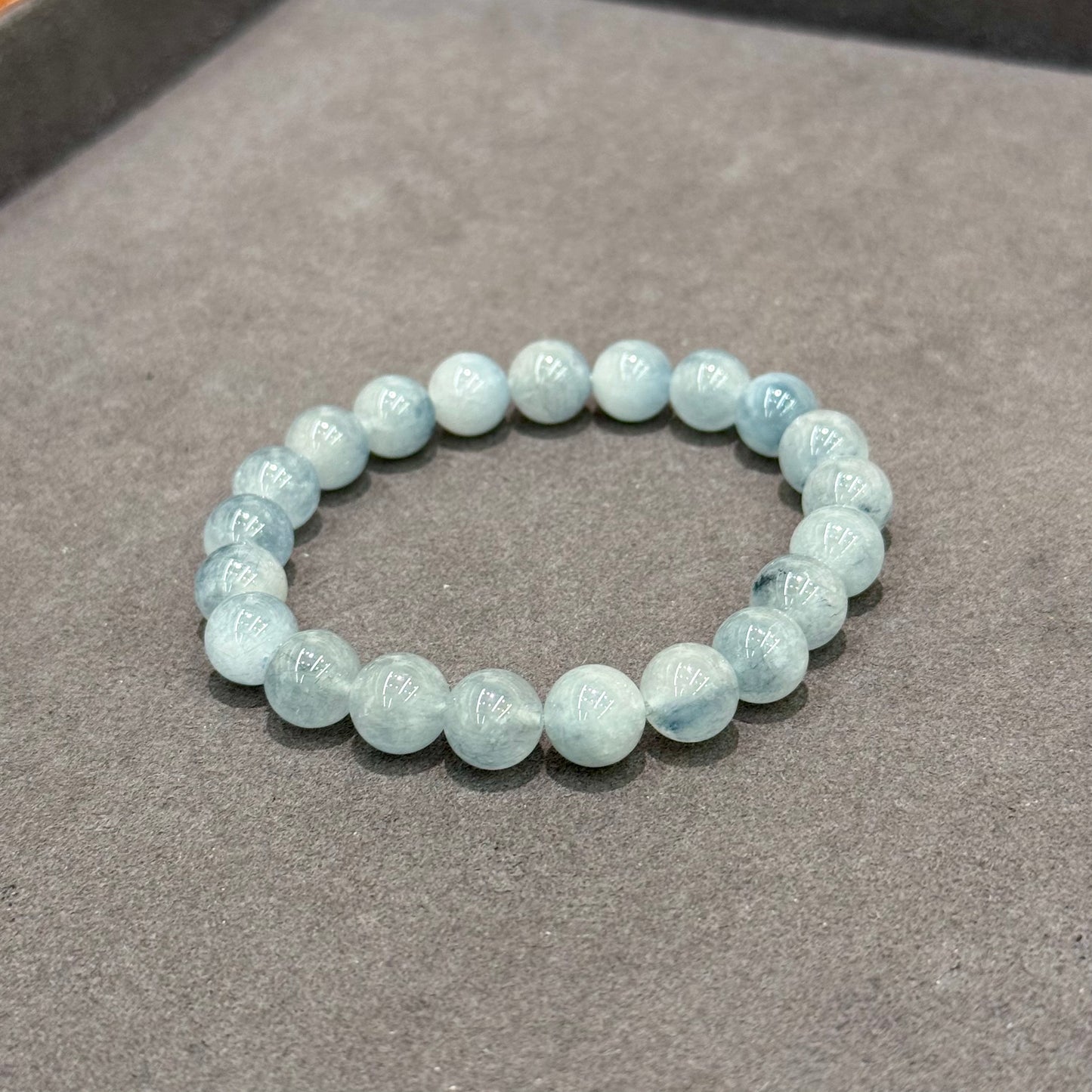 Blue Rutilated / Rabbit Hair Quartz Bracelet - Mini Blue Rabbit