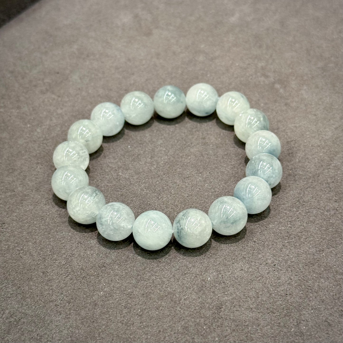 Blue Rutilated / Rabbit Hair Quartz Bracelet - Blue Rabbit