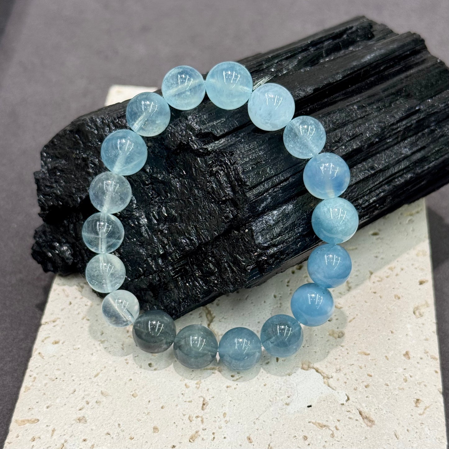 Gradient Aquamarine Bracelet - Ocean Breath