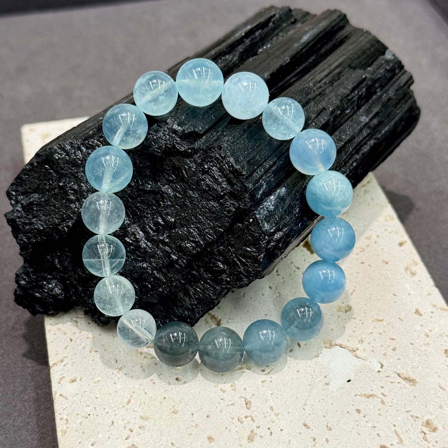 Gradient Aquamarine Bracelet - Ocean Breath