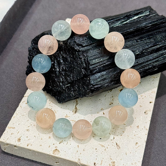 Multicolor Morganite Bracelet - Icy Candy & Blossom