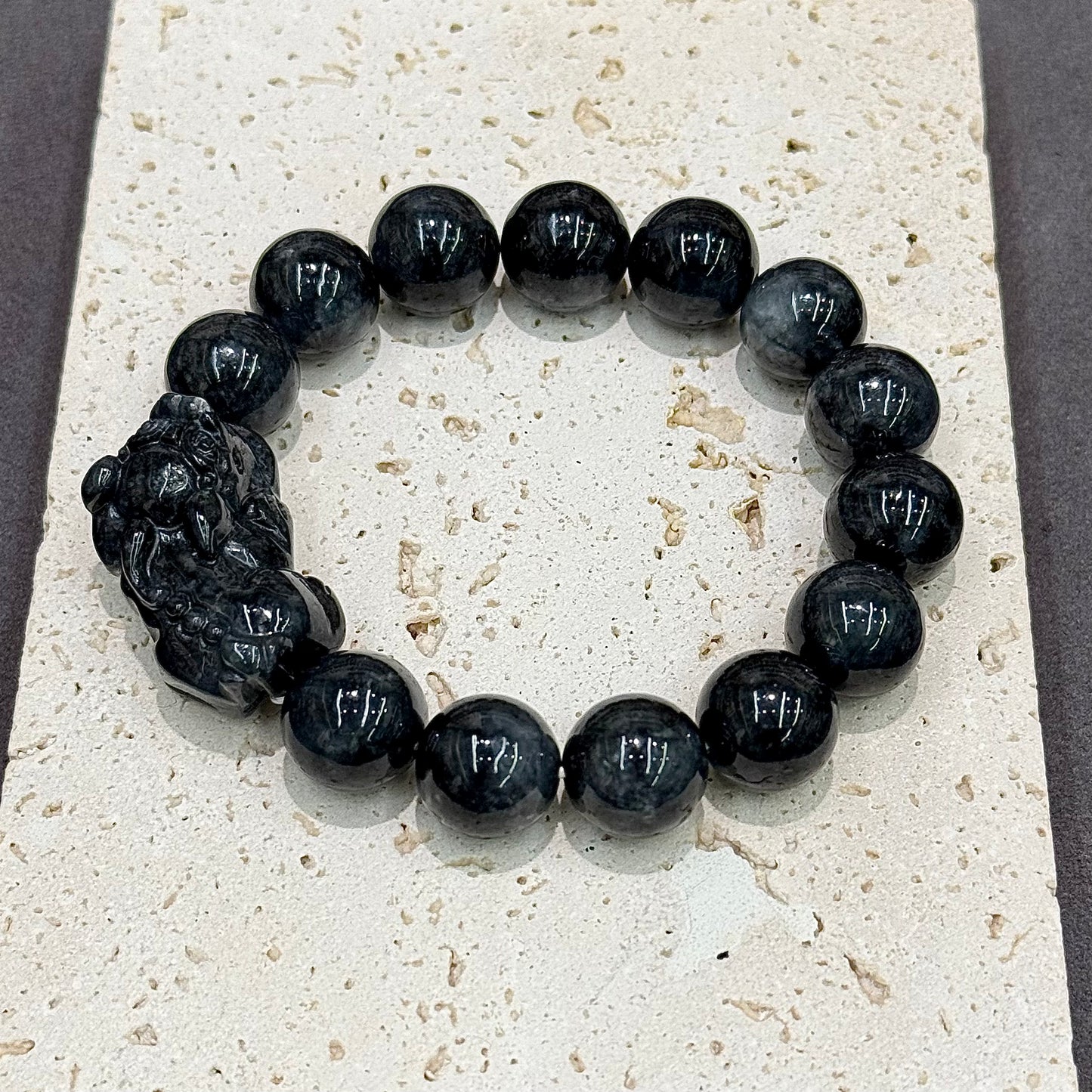 Black Jade Pixiu Bracelet - Pixiu for Prosperity