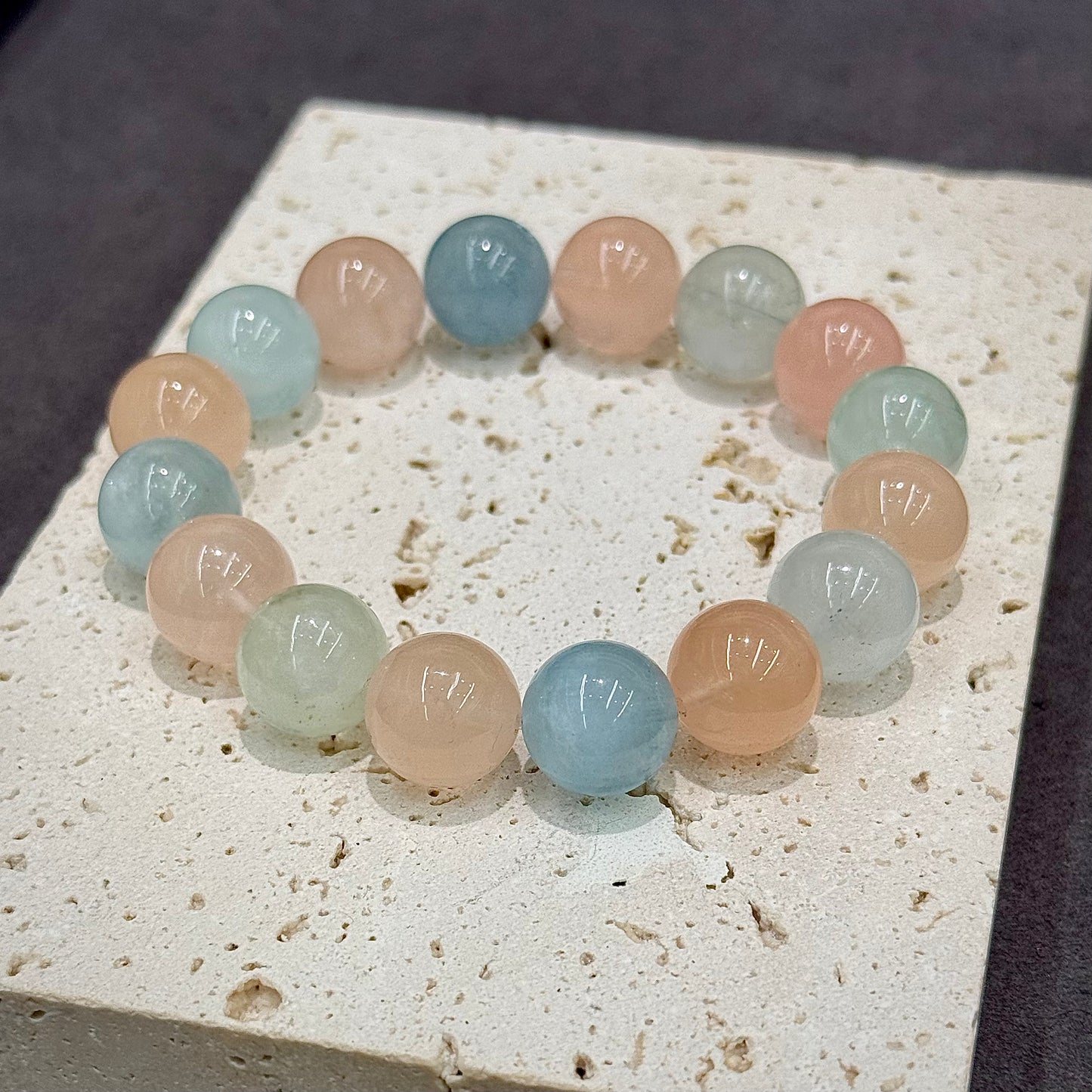 Multicolor Morganite Bracelet - Icy Candy & Blossom