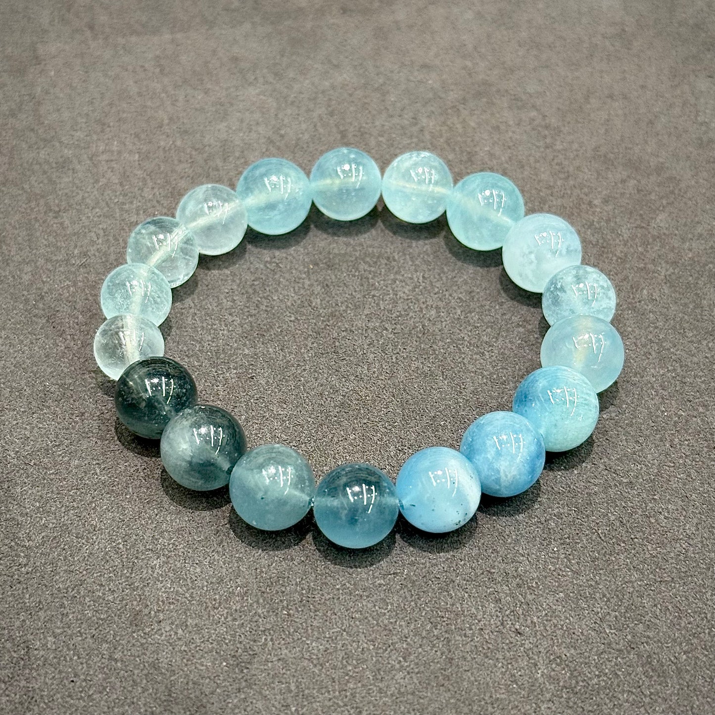 Gradient Aquamarine Bracelet - Ocean Breath