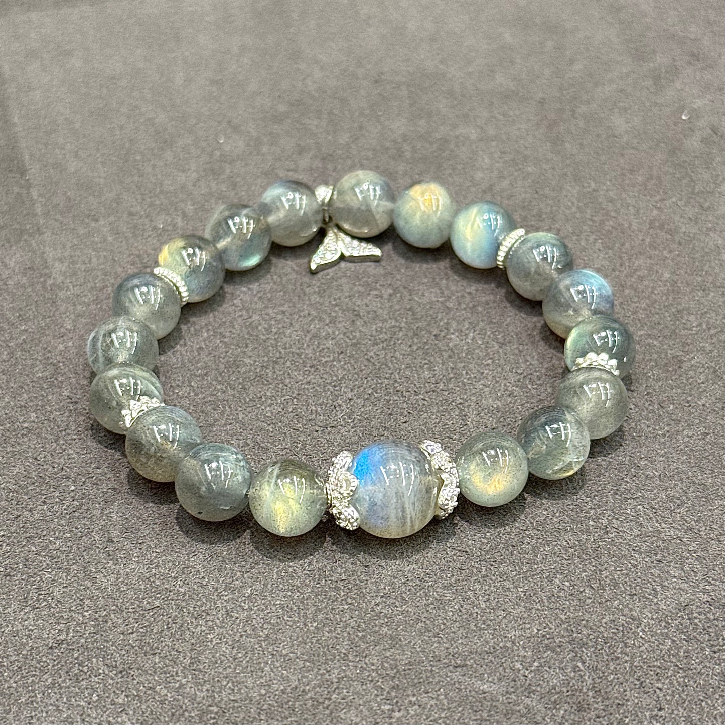 Grey Moonstone Bracelet - Luna