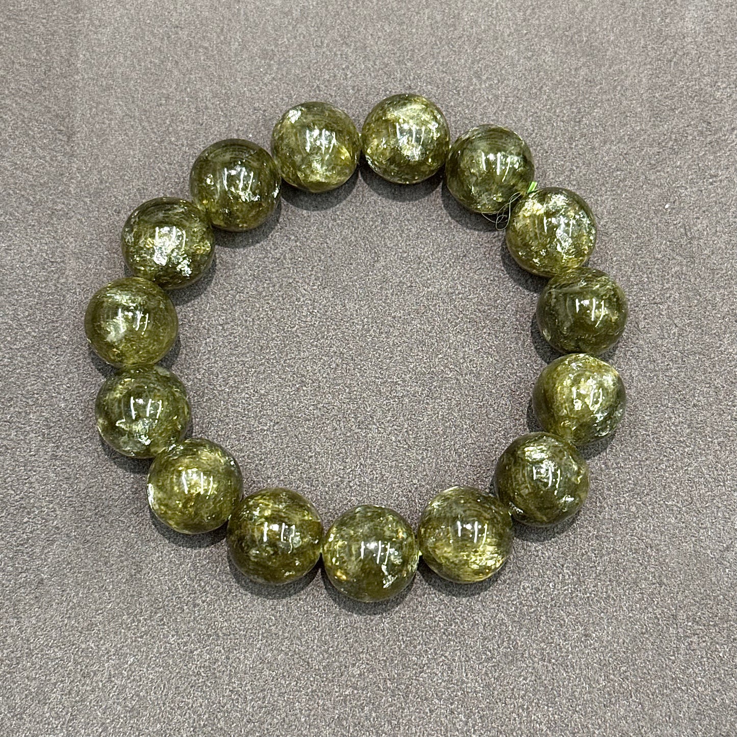 Olive Green Emerald Bracelet - Balance & Renewal