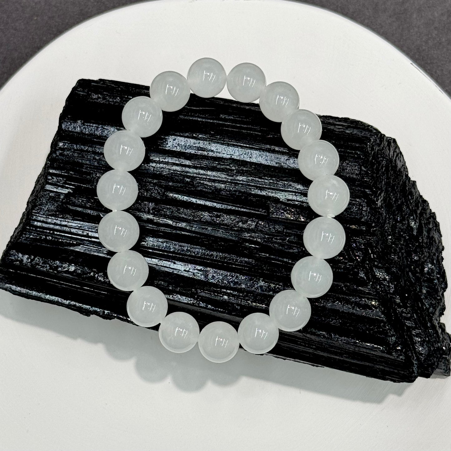 White Hetian Nephrite Jade Bracelet - Purity 白