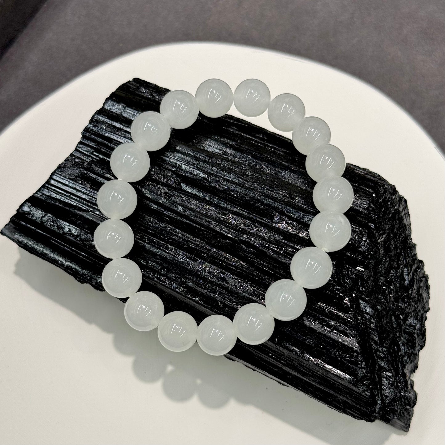 White Hetian Nephrite Jade Bracelet - Purity 白