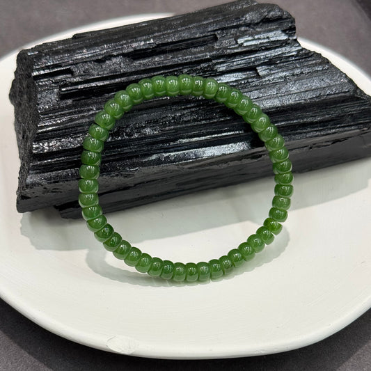 Russian Nephrite Jade Bracelet - Harvest Year 丰年