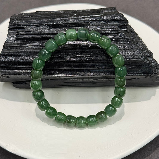 Russian Nephrite Jade Bracelet - Forest 森