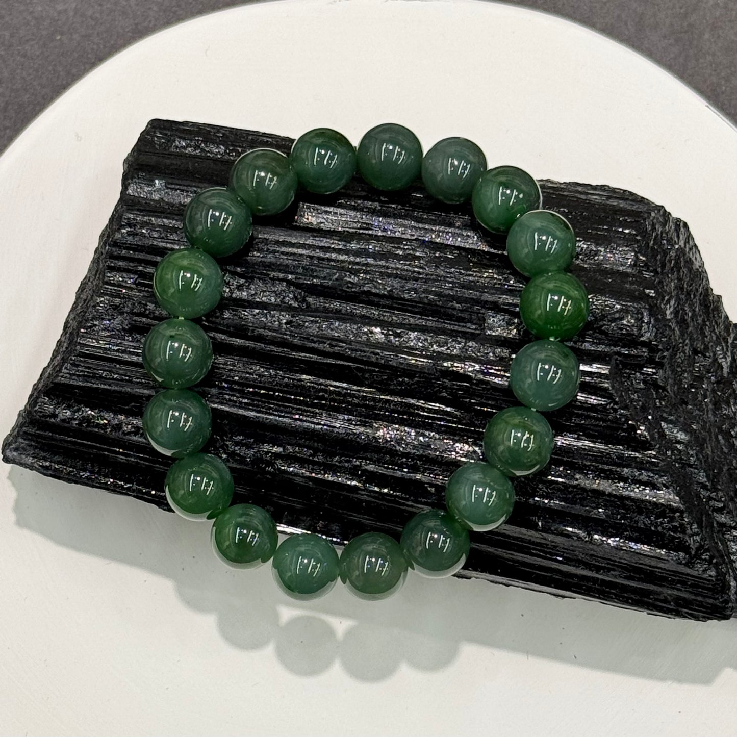 Russian Nephrite Jade Bracelet - Evergreen Harmony 常青