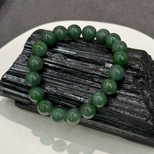Russian Nephrite Jade Bracelet - Evergreen Harmony 常青